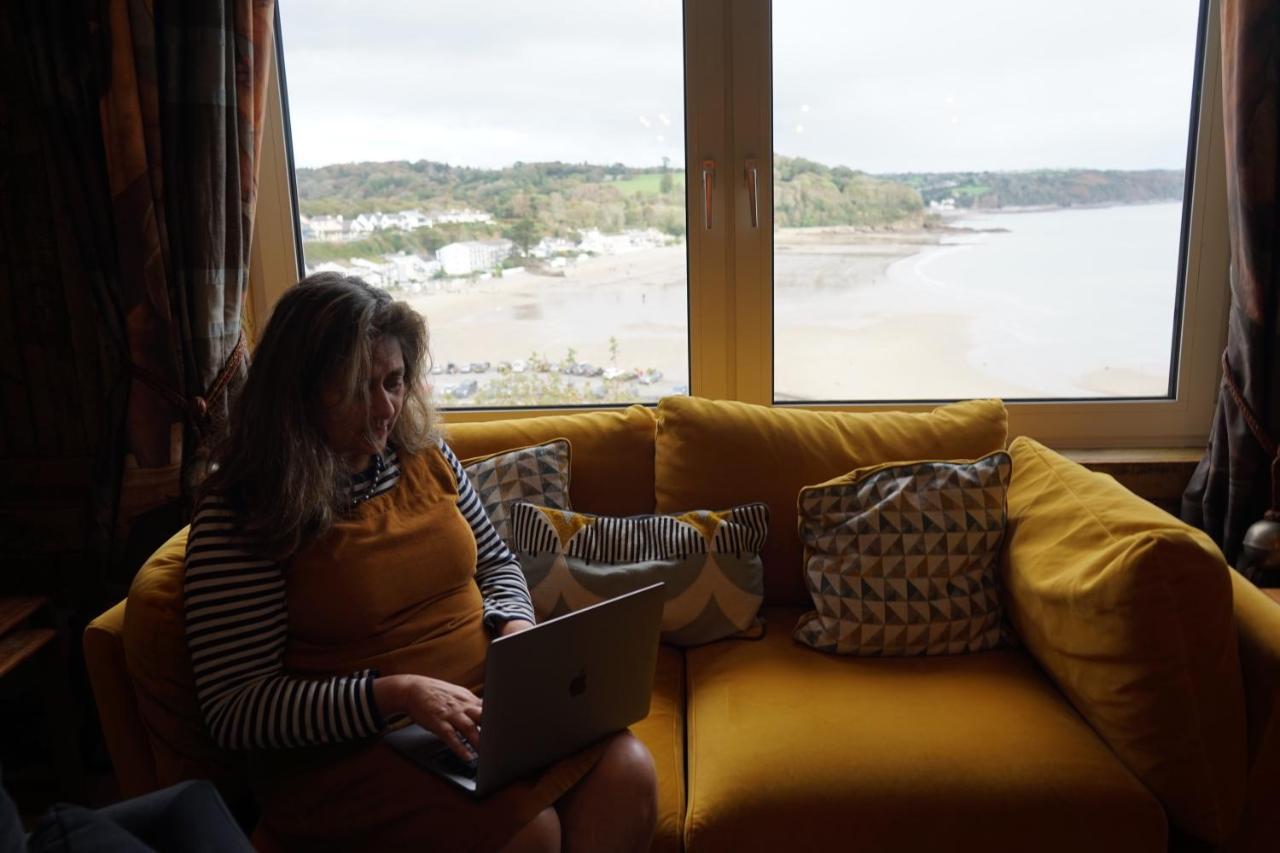 Beach House With Sea Views Over Saundersfoot Bay Exteriér fotografie